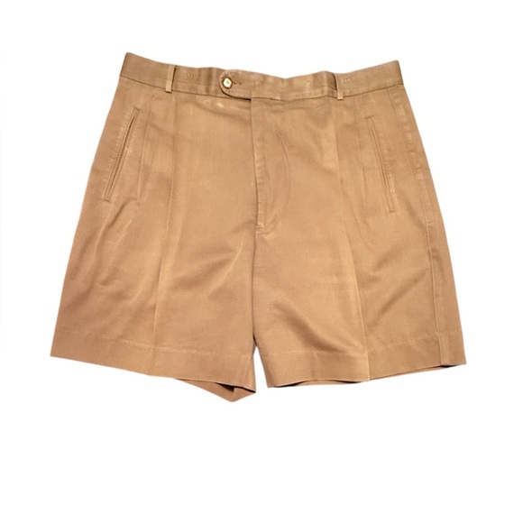 Bobby Jones Tan Golf Chino Shorts Classic Design 36” Waist - Picture 1 of 7